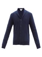 Sunspel - Shawl-collar Merino-blend Cardigan - Mens - Navy