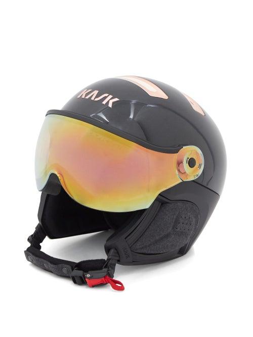 Matchesfashion.com Kask - Chrome Goggle-visor Ski Helmet - Mens - Black Pink