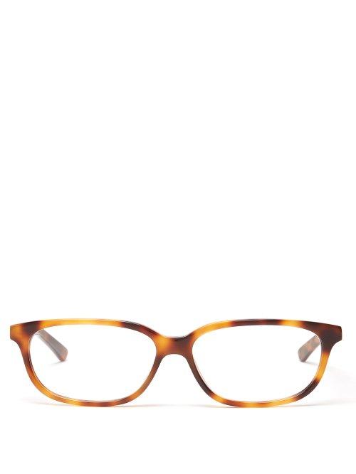 Matchesfashion.com Balenciaga - Tortoiseshell Rectangular Acetate Glasses - Womens - Tortoiseshell
