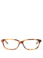 Matchesfashion.com Balenciaga - Tortoiseshell Rectangular Acetate Glasses - Womens - Tortoiseshell