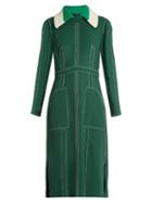 Burberry Prorsum Detachable-collar Crepe Dress