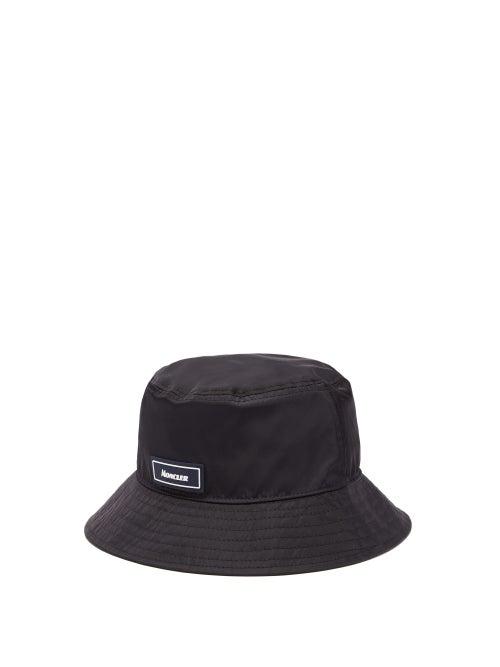 Matchesfashion.com Moncler - Logo-patch Nylon Bucket Hat - Mens - Navy
