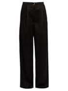 Elizabeth And James Lyle Wide-leg Satin Trousers