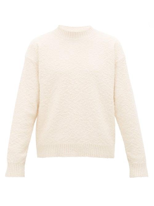 Matchesfashion.com Jil Sander - Slubbed Cotton-blend Sweater - Mens - Cream