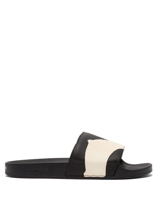 Matchesfashion.com Y-3 - Adilette Rubber Slides - Mens - Black
