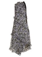 Erdem Zandra Drawstring-neck Silk-georgette Dress