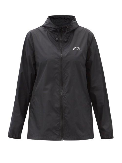 Matchesfashion.com The Upside - Serena Logo-print Hooded Windbreaker Jacket - Womens - Black