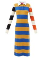 Matchesfashion.com The Elder Statesman - Stripe Cashmere Rugby Dress - Womens - Multi