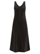 Max Mara Leisure - Talette Scoop-neck Tank Midi Dress - Womens - Black