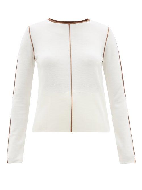 Ladies Rtw Max Mara - Osteo Sweater - Womens - Cream Brown