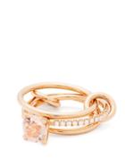 Matchesfashion.com Spinelli Kilcollin - Sonny 18kt Rose Gold, Diamond And Morganite Ring - Womens - Rose Gold