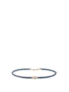 Jacquie Aiche Diamond, Moonstone, Leather & Yellow-gold Choker