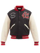 Icecream - Felted Varsity Jacket - Mens - Black