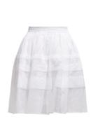 Matchesfashion.com White Story - Mia Pleated Cotton Voile Skirt - Womens - White