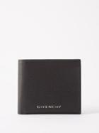 Givenchy - Logo-print Grained-leather Bi-fold Wallet - Mens - Black