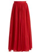 Three Graces London Arlene Panelled Ramie Maxi Skirt