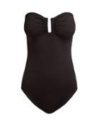 Matchesfashion.com Eres - Casiopee Duni Strapless Swimsuit - Womens - Black