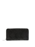 Matchesfashion.com Bottega Veneta - Intrecciato-leather Zipped Wallet - Mens - Black