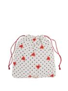 Miu Miu Heart-print Nylon Pouch