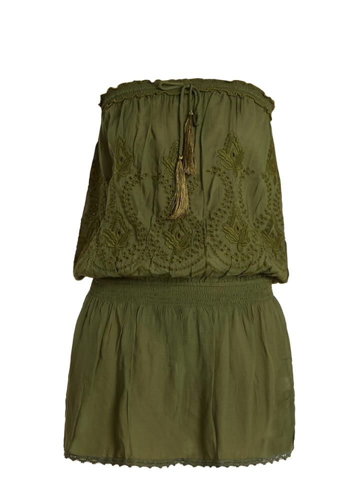 Melissa Odabash Fruley Strapless Broderie-anglaise Dress