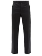 73 London - Wool Flared Trousers - Mens - Black