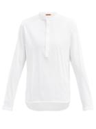Matchesfashion.com Barena Venezia - Nalin Cotton Henley Shirt Top - Mens - White