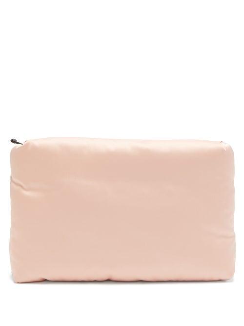 Matchesfashion.com Kassl Editions - Padded-satin Clutch - Womens - Pink