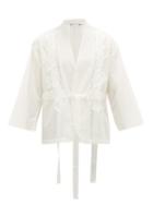 Matchesfashion.com Sasquatchfabrix - Cotton-poplin Kimono Shirt - Mens - White