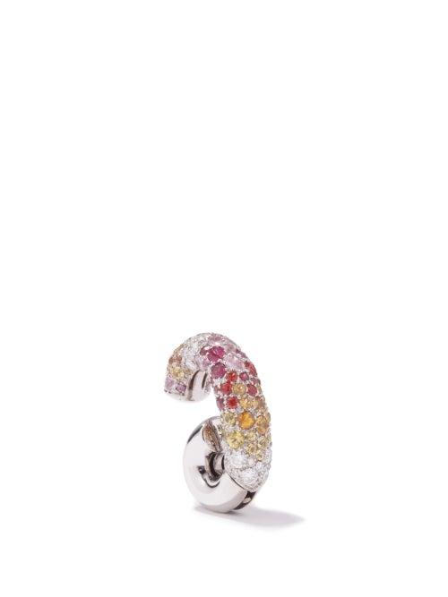 Ana Khouri - Phillipa Diamond & 18kt White-gold Ear Cuff - Womens - Multi