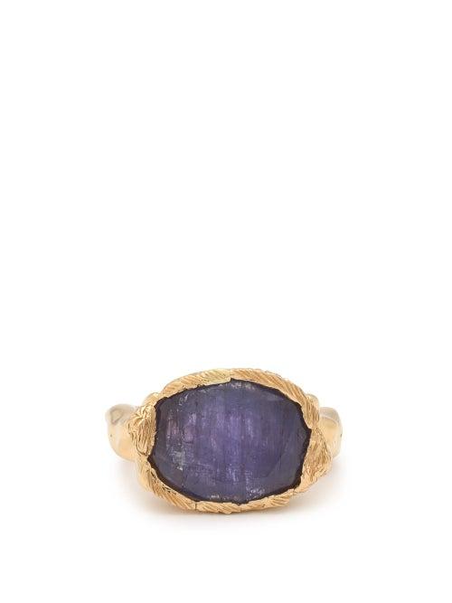 Matchesfashion.com Jade Jagger - Maiden Tanzanite & 18kt Gold Ring - Womens - Blue