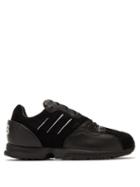 Matchesfashion.com Y-3 - Y 3 Zx Run Leather And Suede Trainers - Mens - Black