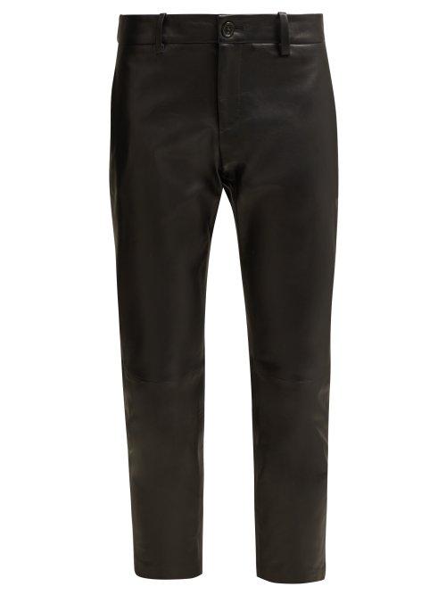 Matchesfashion.com Nili Lotan - Tel Aviv Leather Pants - Womens - Black