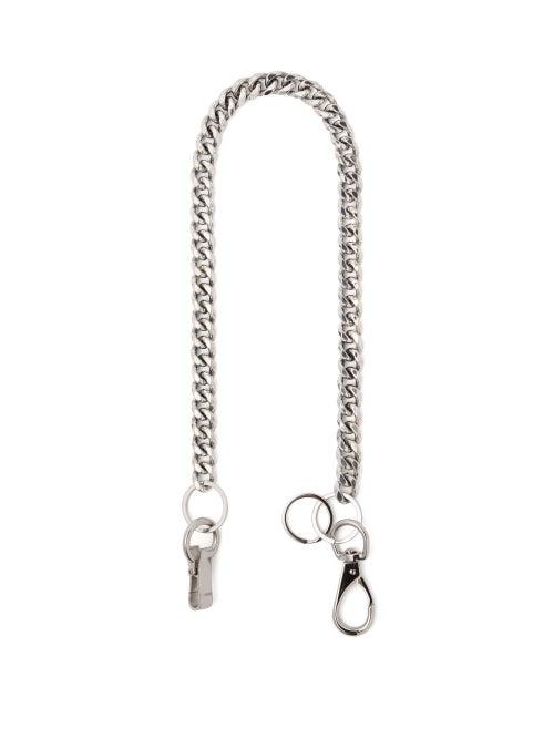 Matchesfashion.com Martine Ali - Cuban Link Silver Tone Wallet Chain - Mens - Silver