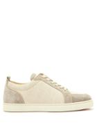Matchesfashion.com Christian Louboutin - Rantulow Mid Top Canvas And Suede Trainers - Mens - White