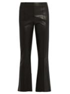 The Row Becca Kick-flare Leather Trousers