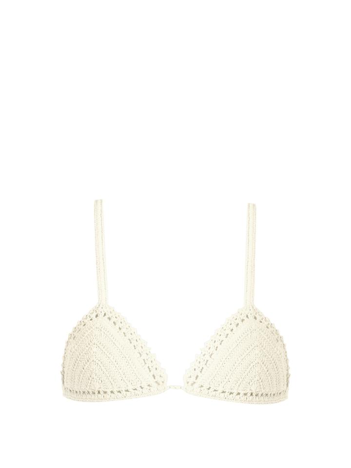 She Made Me Essential Crochet Bikini Top
