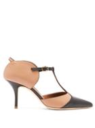 Matchesfashion.com Malone Souliers - Imogen T Bar Leather Mules - Womens - Black Nude