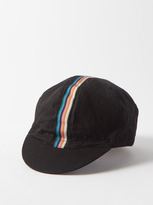 Paul Smith - Artist-stripe Cotton Cycling Cap - Mens - Black Multi