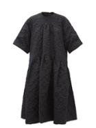 Matchesfashion.com Simone Rocha - Oversized Cloqu Midi Dress - Womens - Black