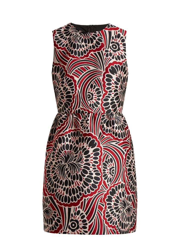 Redvalentino Bambolina Floral-jacquard Mini Dress