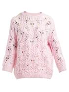 Matchesfashion.com Vika Gazinskaya - Neon Thread Sweater - Womens - Pink