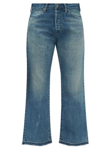 Matchesfashion.com Chimala - Cropped Selvedge Denim Straight Leg Jeans - Womens - Denim