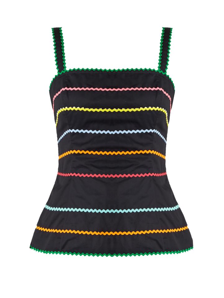 Anna October Ric-rac Trimmed Top