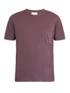 Officine Générale Asymmetric Patch-pocket Cotton T-shirt