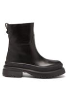 Valentino Garavani - Roman Stud Leather Boots - Mens - Black