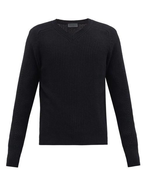 Matchesfashion.com Iris Von Arnim - Orville Rib-knitted Cashmere Sweater - Mens - Black