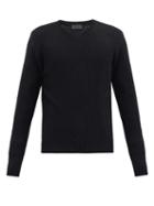 Matchesfashion.com Iris Von Arnim - Orville Rib-knitted Cashmere Sweater - Mens - Black