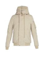 Matchesfashion.com Rick Owens Drkshdw - Hooded Shell Bomber Jacket - Mens - Grey