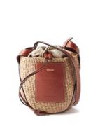 Chlo - X Mifuko Raffia And Leather Basket Bag - Womens - Tan