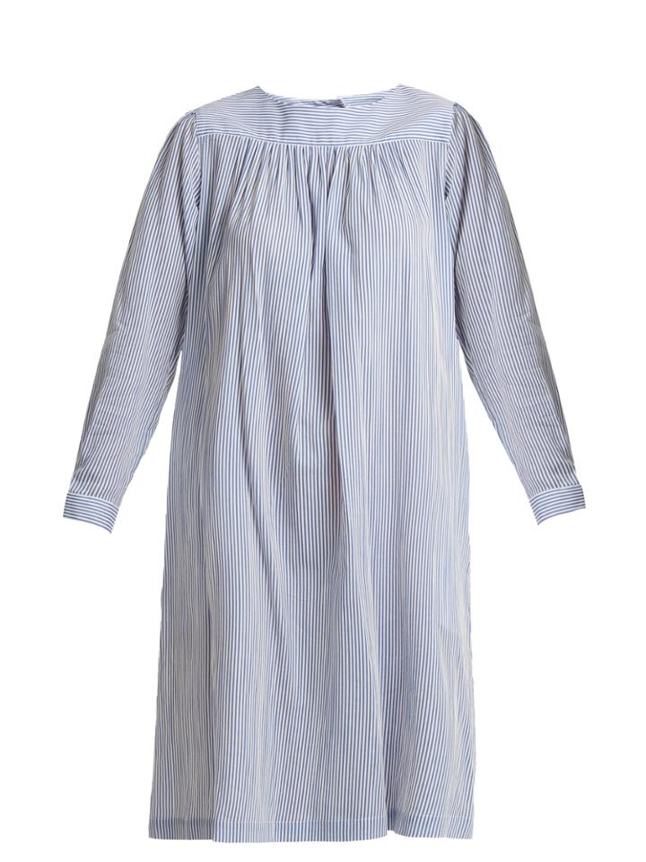 A.p.c. Cassie Long-sleeve Striped Dress